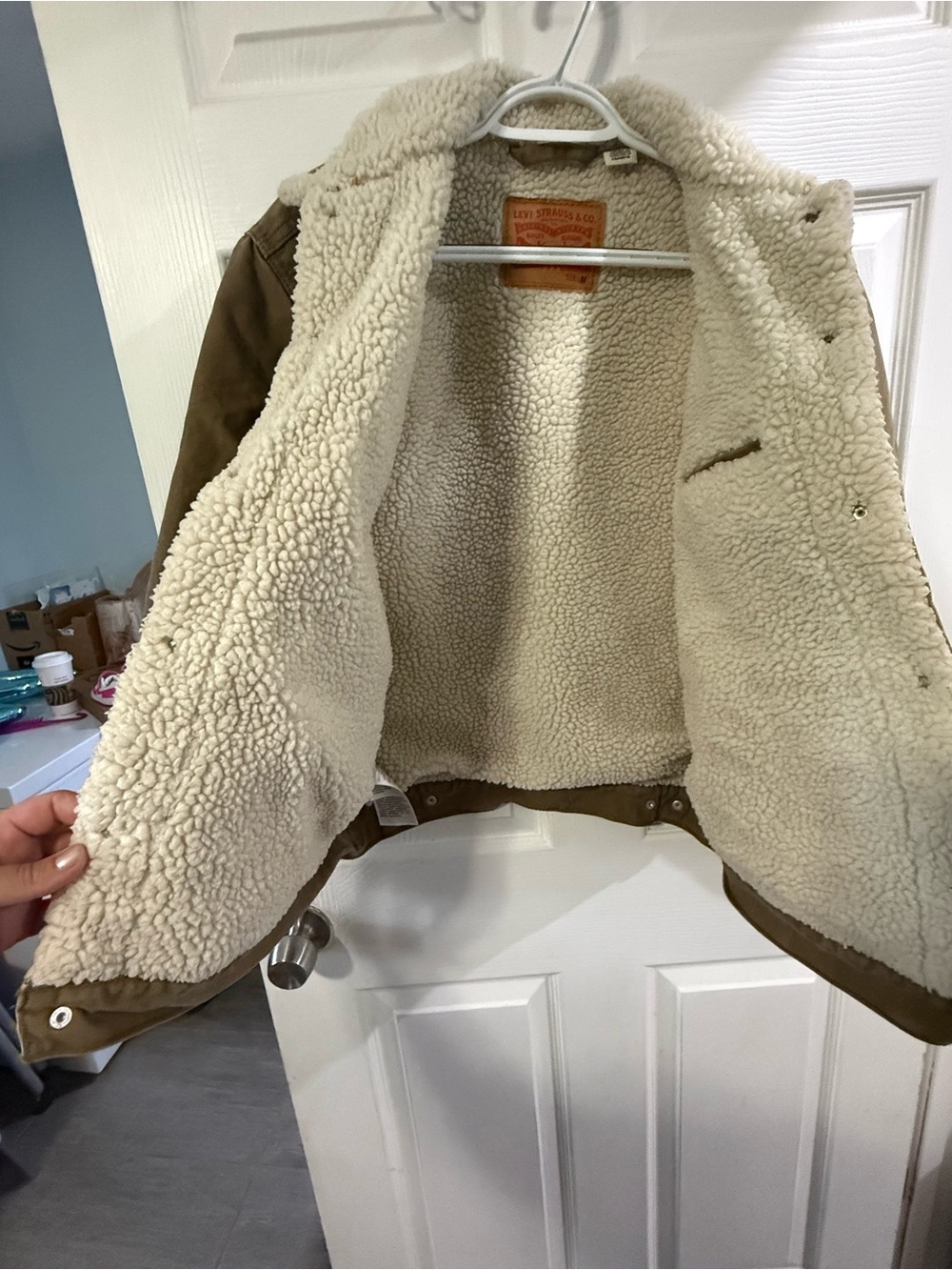 Levi's Tan Sherpa-Lined Jacket - Picture 2 of 4